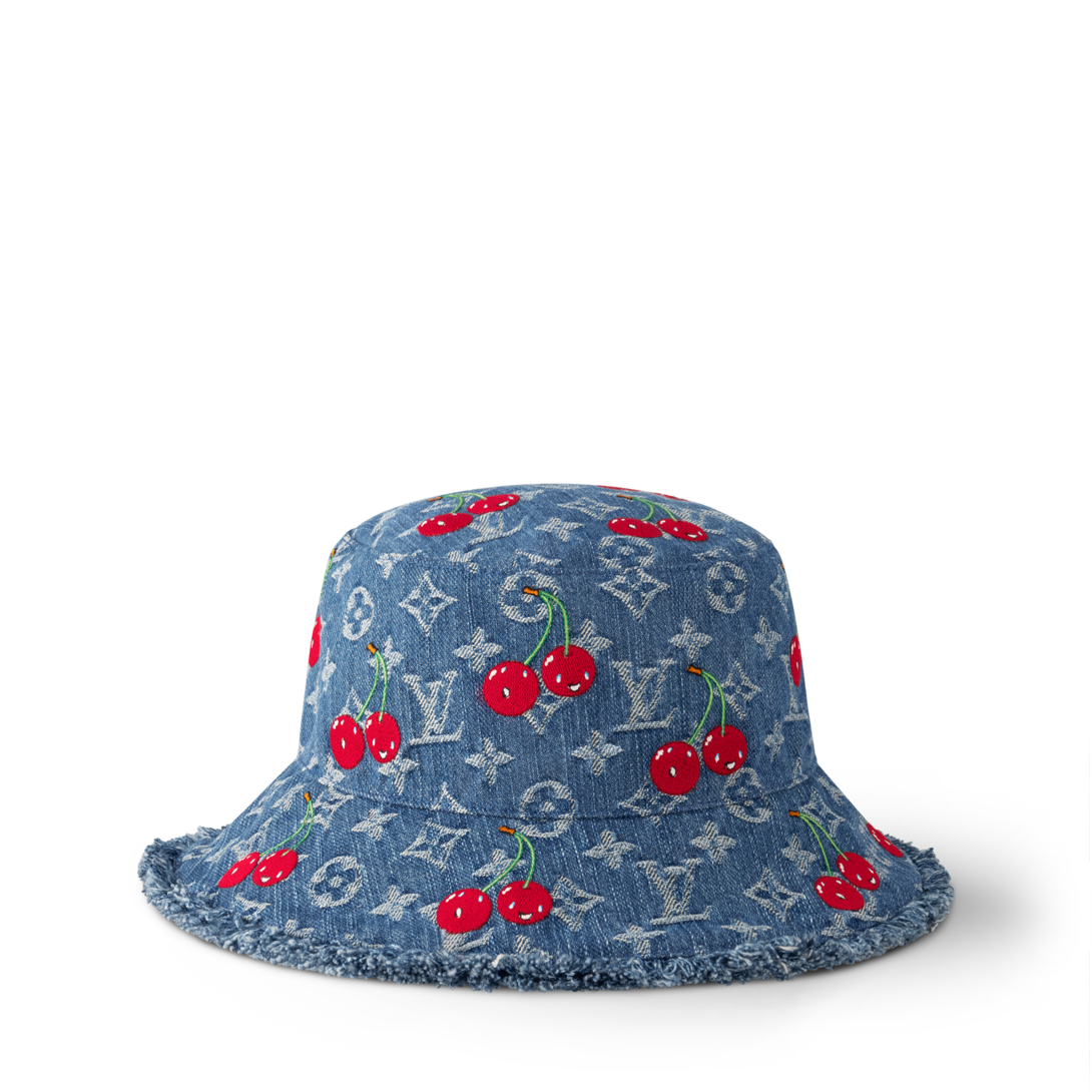 LV x TM Chapéu Bucket Denim Cerise S00 - Acessórios | LOUIS VUITTON ®